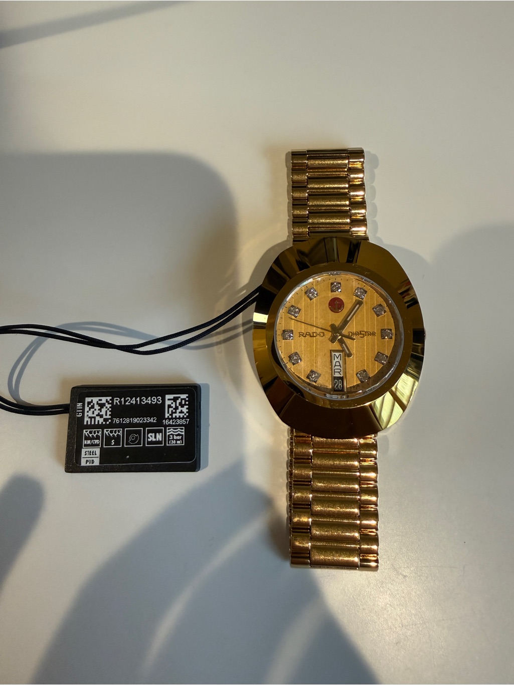 Rado Gold-Tone Automatic Watch With Diamond Markers 35 — image 2 of 8